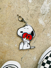Load image into Gallery viewer, love you snoopy! keychain
