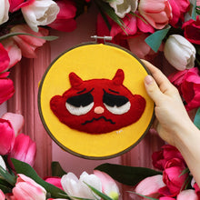 Load image into Gallery viewer, felt devil embroidery
