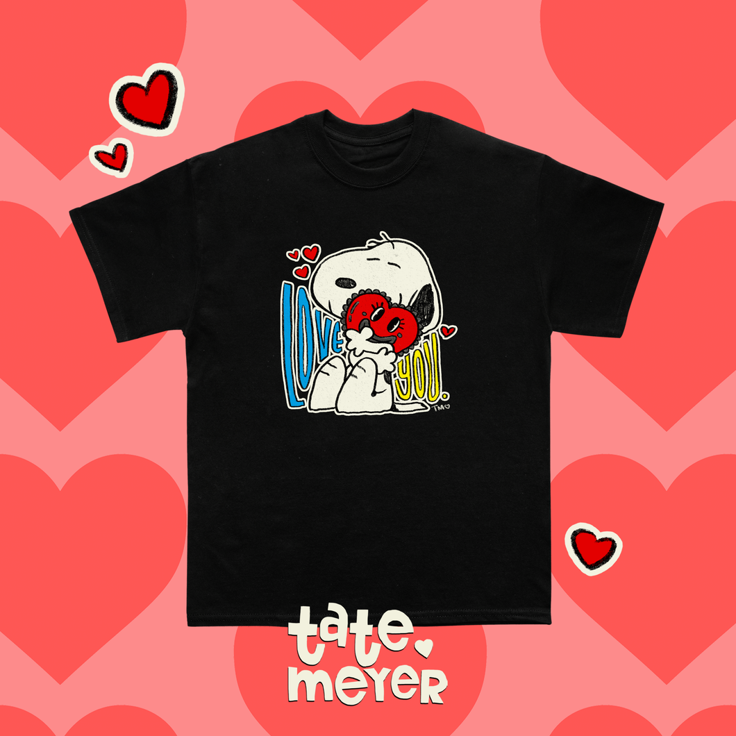 love you snoopy t-shirt